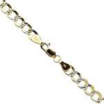 10K Diamond Cut Gold HOLLOW ITALY CUBAN Chain - 28