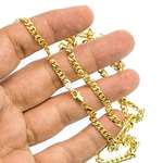 14K YELLOW Gold SOLID ITALY CUBAN Chain - 24 Inc-3