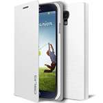 Brushed White Samsung Galaxy S4 Flip Cover Case -