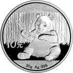 2017 CN China Silver Panda 30 G 10 Yuan Brilliant