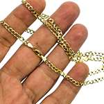 10K YELLOW Gold SOLID ITALY CUBAN Chain - 20 Inc-3