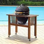 Kamado Ceramic Egg Smoker Grill With Table - Mediu