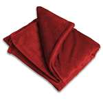 Luxury Fleece Throw Blanket-Red-Other Colors Avail