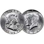 Vintage U.S. Silver Half Dollar 2-Coin Set-1963 Fr