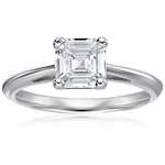 House Of Eleonore 18K White Gold Asscher-Cut Solit