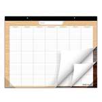 Undated Desk Pad 22 X 17 1-Pack, Wood Patterns