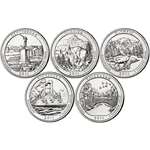 2011 D National Parks Set 5 Coins Uncirculated