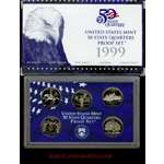 1999-S 50 STATE QUARTERS PROOF SET-5 COINS