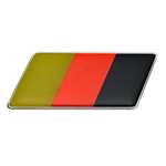 GERMAN GERMANY FLAG Emblem Badge Nameplate Decal-3