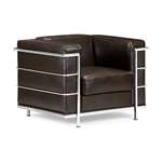 Modern Fortress Arm Chair, Espresso