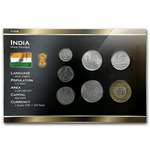 IN 1988-2010 India 10 Paise-10 Rupees Coin Set Unc