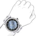 Mens Diamond Watch 0.12Ct Blue MOP-3