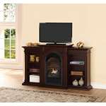 Dual Fuel Vent Free Fireplace With Bookshelves -3
