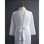 Waffle Weave Spa Robe Made In Turkey-White-3