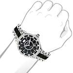 Galaxy Midsize Diamond Watch Black Ceramic 1.25C-3