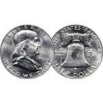 1962 U.S. Benjamin Franklin Silver Half Dollar C-3