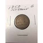 1857-1858 Flying Eagle Indian Cent G By VG