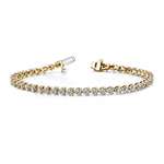 14KT Yellow Gold H-I SI3 By I1 3 Prong Tennis Brac