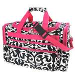 World Traveler Pink Damask Duffle Bag 22-Inch