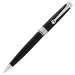 Piacere Chrome Jet Black Micro Ballpoint Pen ISPYM