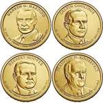 2014 P Presidential Dollar Set 4 Coins Uncirculate