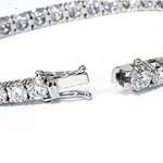 12.36 Ct Diamond Tennis Bracelet 18K White Gold-3