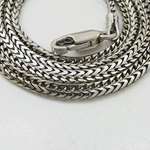 14K White Gold Smooth Cut Franco Link Chain 20 A-3