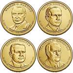 2014 D Presidential Dollar 4-Coin D Mint Uncircula