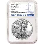 2018-American Silver Eagle Early Release Blue Labe