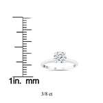 3/8Ct Lab Grown Solitaire Diamond Engagement Rin-3