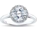 1 3/4 Ct Lab Grown Eco Friendly Halo Diamond Madel