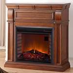 Full Size Electric Fireplace - Remote Control, Che