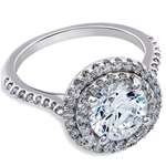 1 Ct Double Halo Round Diamond Eco Friendly Lab-3