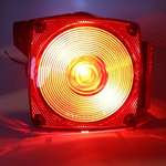 Pair Of Square Box Tail Lights, Incandescent Tra-3