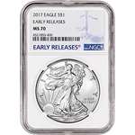 2017 American Silver Eagle 1 Oz Early Releases Lar