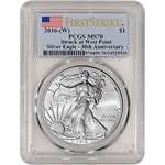 2016 W American Silver Eagle 1 Oz First Strike 1 M