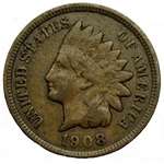 1908 U.S. Indian Head Cent By Penny Coin