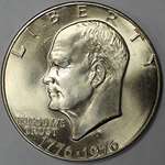 1976 S Bicentennial Silver Eisenhower Ike Dollar 1