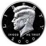 2000 S Gem Proof Kennedy Half Dollar US Coin Half