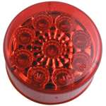 2 And Round LED Red Marker Clearance Light W 9 Dio