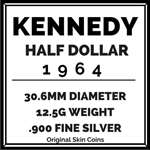 Vintage U.S. Silver Half Dollar 2-Coin Set-1963-3
