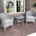 Pleasant Bay 3-Piece Outdoor Wicker Patio Bistro S