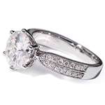 3 Carat Lab Grown Moissanite Wedding Ring With D-3