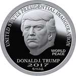 2017 DONALD TRUMP INAUGURAL SILVER DOLLAR COIN 2-3