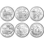 2009 D BU D.C. And Territory Quarters-6 Coin Set U