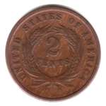 Civil War Era 1864 U.S. Two-Cent Piece Coin