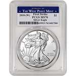 2018 W American Silver Eagle 1 Oz First Strike Wes