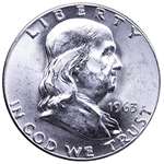 1963 Beautiful Brilliant Uncirculated Franklin Hal