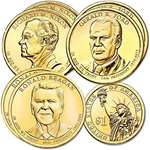 2016 Various Mint Marks Presidential Dollar Set De