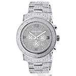 Oversized Iced Out Mens Diamond Watch By White Gol